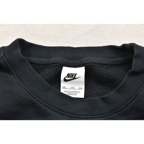 Nike Trinity Athletics Sweatshirt Men's Size XXL Blue Black Classic Long Sleeve - Picture 8 of 8